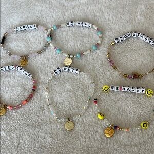 Little words project Colorful Beaded Bracelets Set for Kids